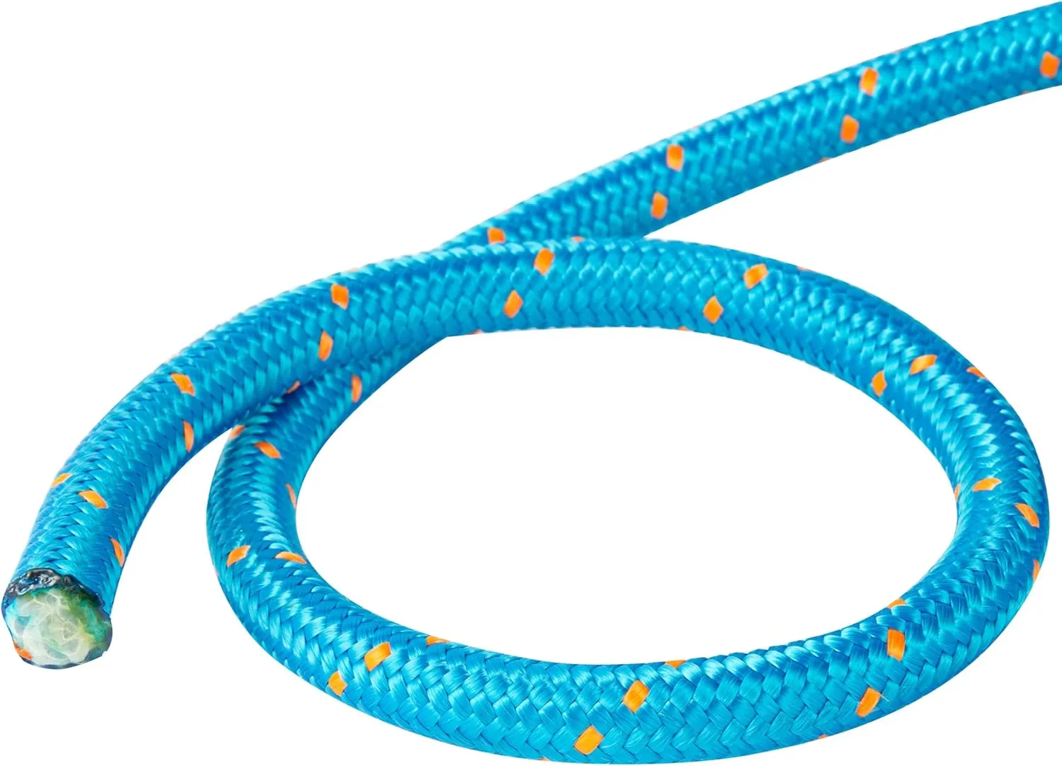 15-135 Double Braided Arborist Rope 0.55in. x 125ft. 8400 Lbs Breaking Strength, Static Rope for Tree Work, Camping, Halyard, Swing, Sailing, Blue