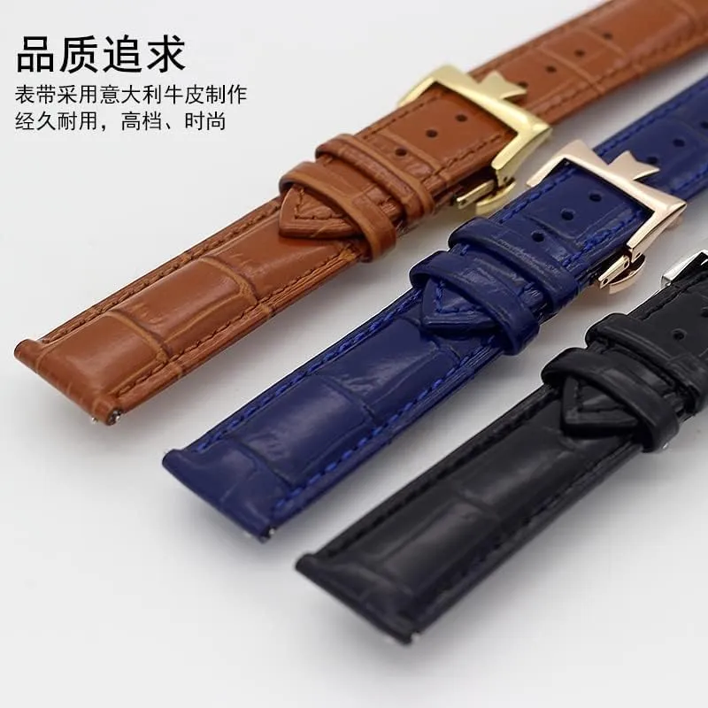 19mm 20mm 22mm Double-sided cowhide Watch Bands For Vacheron VC Watch Strap Constantin For Men And Women Cow Leather Bracelets
