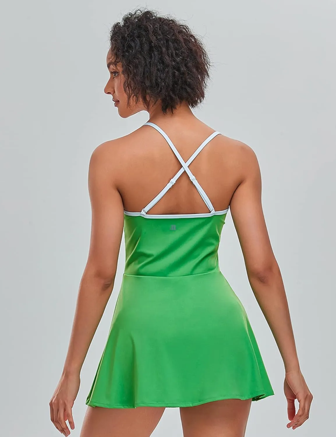 1a1a Women’s Tennis Golf Dress with Shorts Pockets Sleeveless Workout Sports Athletic Dresses