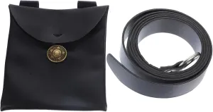 1Set Medieval Vintage PU Leather Waist Belt Bag Cosplay Pouch for Halloween Costume Durable Compact Storage for Id Keys Cards Renaissance Accessory for Theatrical Props