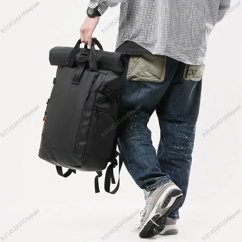 2025 New Men Large Capacity Casual Riding Laptop Backpack Multifunction