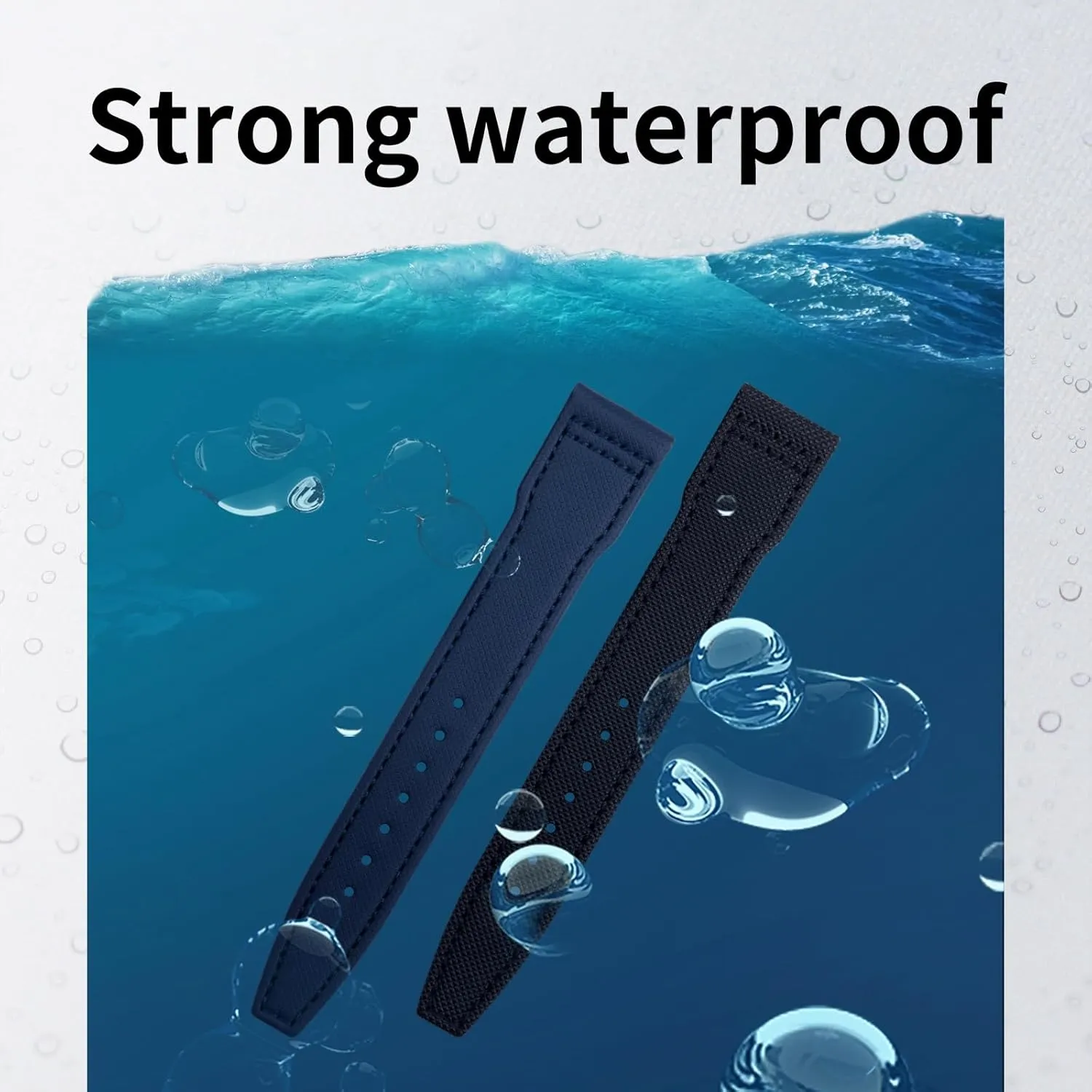20mm 21mm 22mm Nylon Canvas Leather Watchband For IWC SPITFIRE MARK 18 Portugieser Portofino Pilot IW3777 Wristband