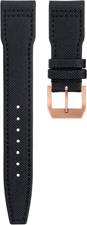 20mm 21mm 22mm Nylon Canvas Leather Watchband For IWC SPITFIRE MARK 18 Portugieser Portofino TOP GUN Pilot IW3777 Wristband
