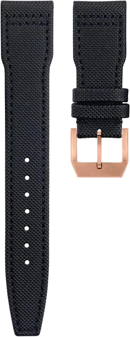 20mm 21mm 22mm Nylon Canvas Leather Watchband For IWC SPITFIRE MARK 18 Portugieser Portofino TOP GUN Pilot IW3777 Wristband
