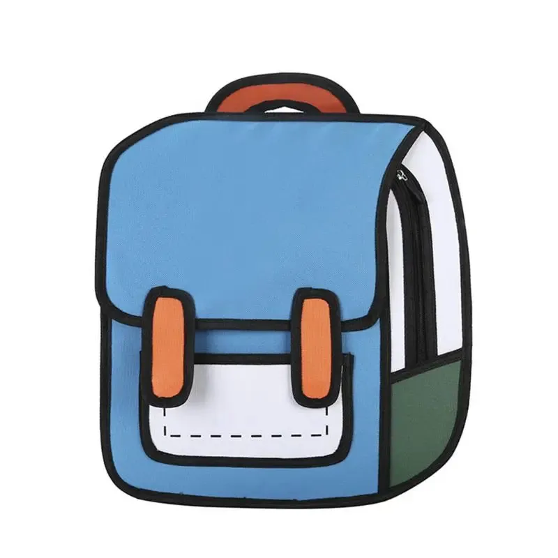 2D Cartoon Style Backpack