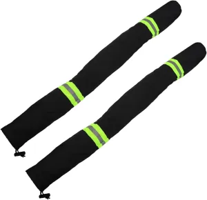 2pcs Boat Trailer Guide Pole Sleeve Covers Reflective Strips for Safety