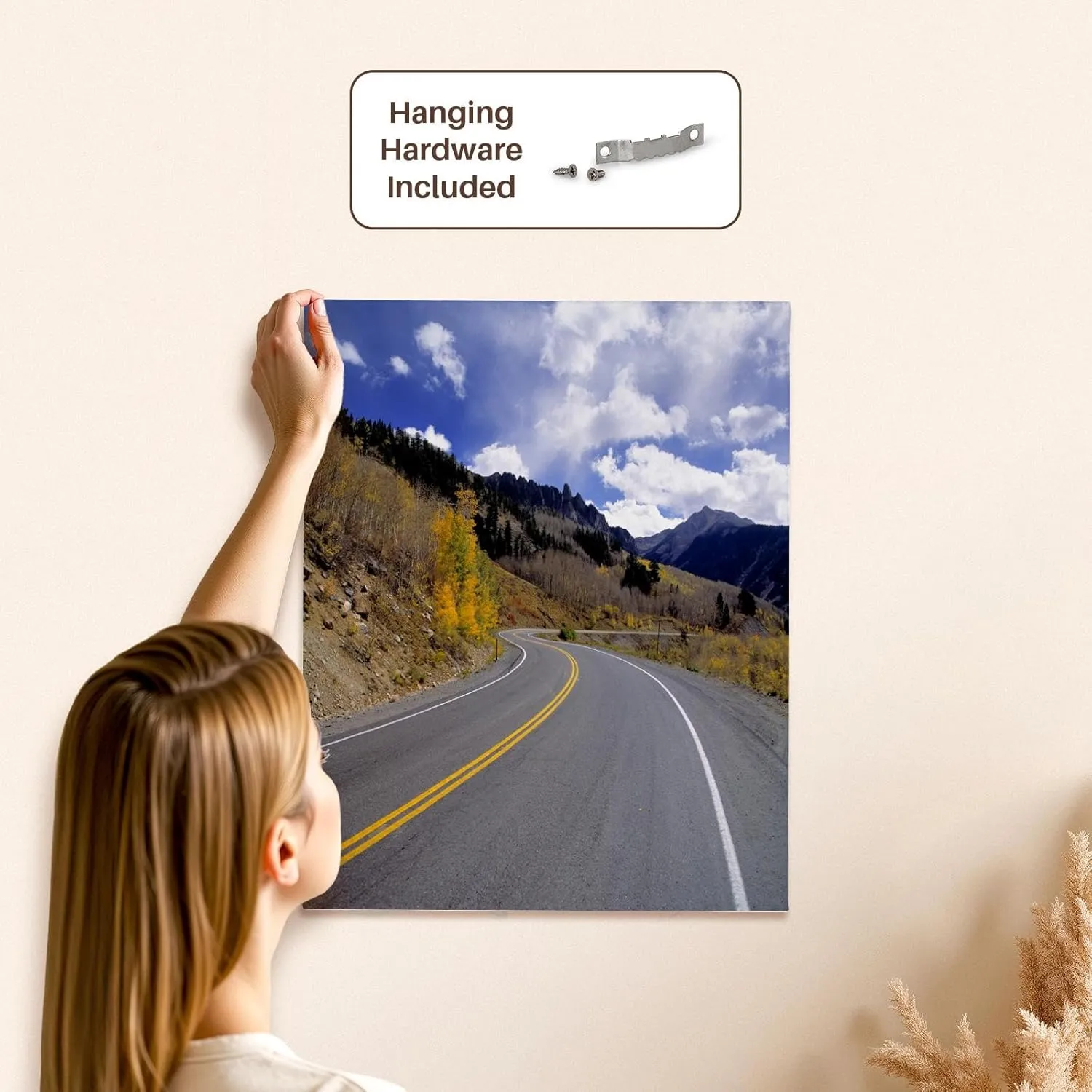 3dRose, CO, Telluride, Scenic mountain roadway - US06 RER0009 - Ric Ergenbright, Museum Grade Canvas Wrap 16x20
