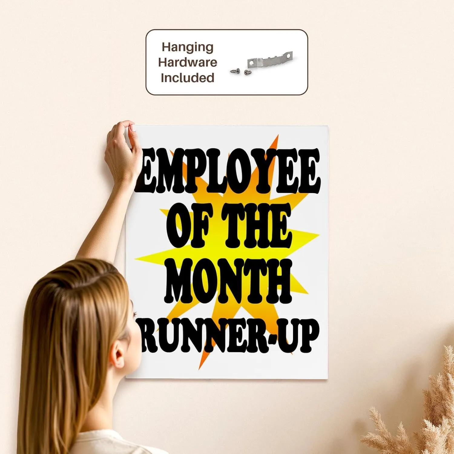 3dRose, Employee of the month runner-up., Museum Grade Canvas Wrap 16x20