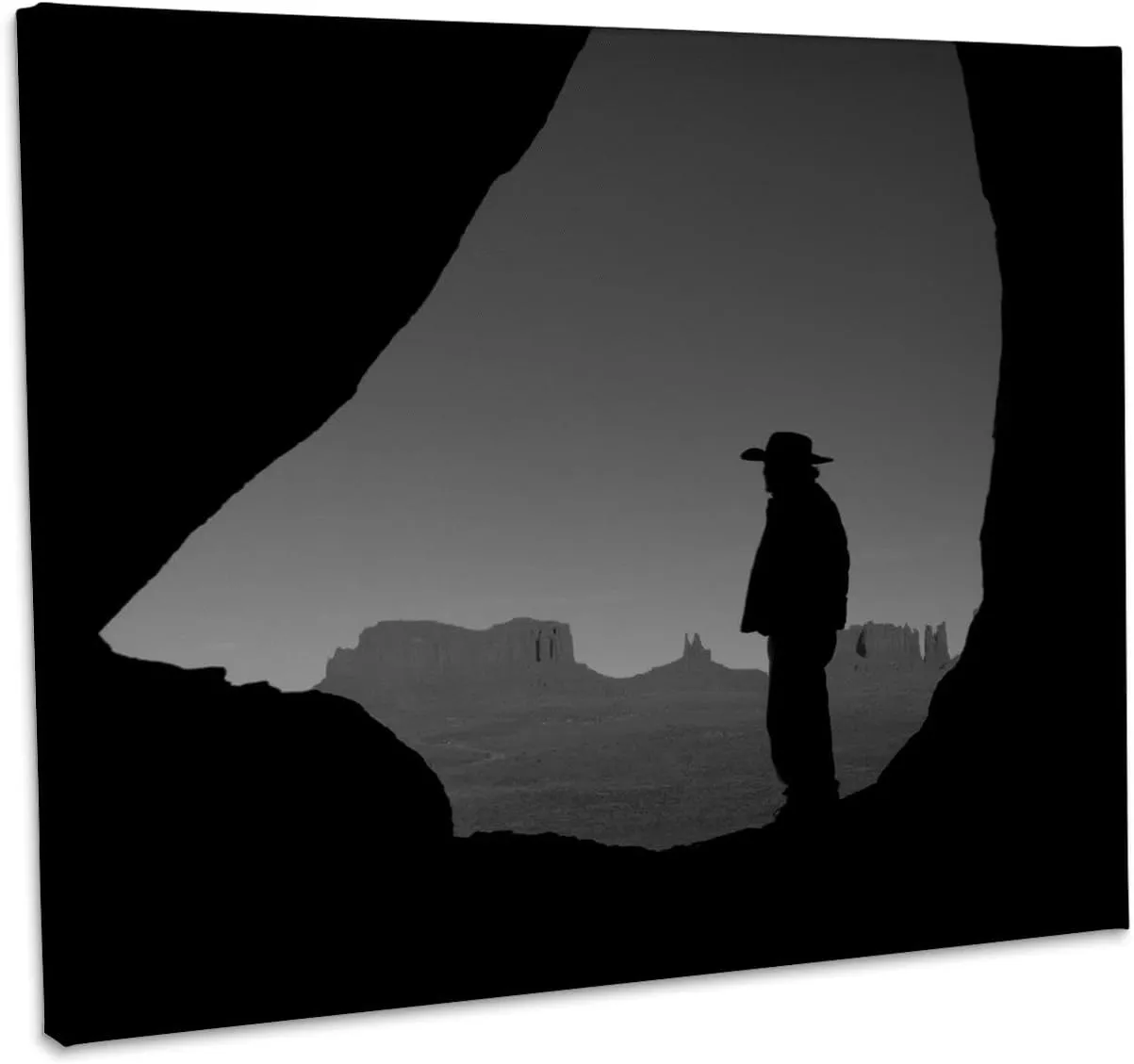 3dRose, Navajo Indian Guide, Teardrop Arch, Monument Valley, Arizona, USA, Museum Grade Canvas Wrap 14x11