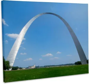 3dRose, St Louis, Missouri, The Gateway Arch, Museum Grade Canvas Wrap 10x8