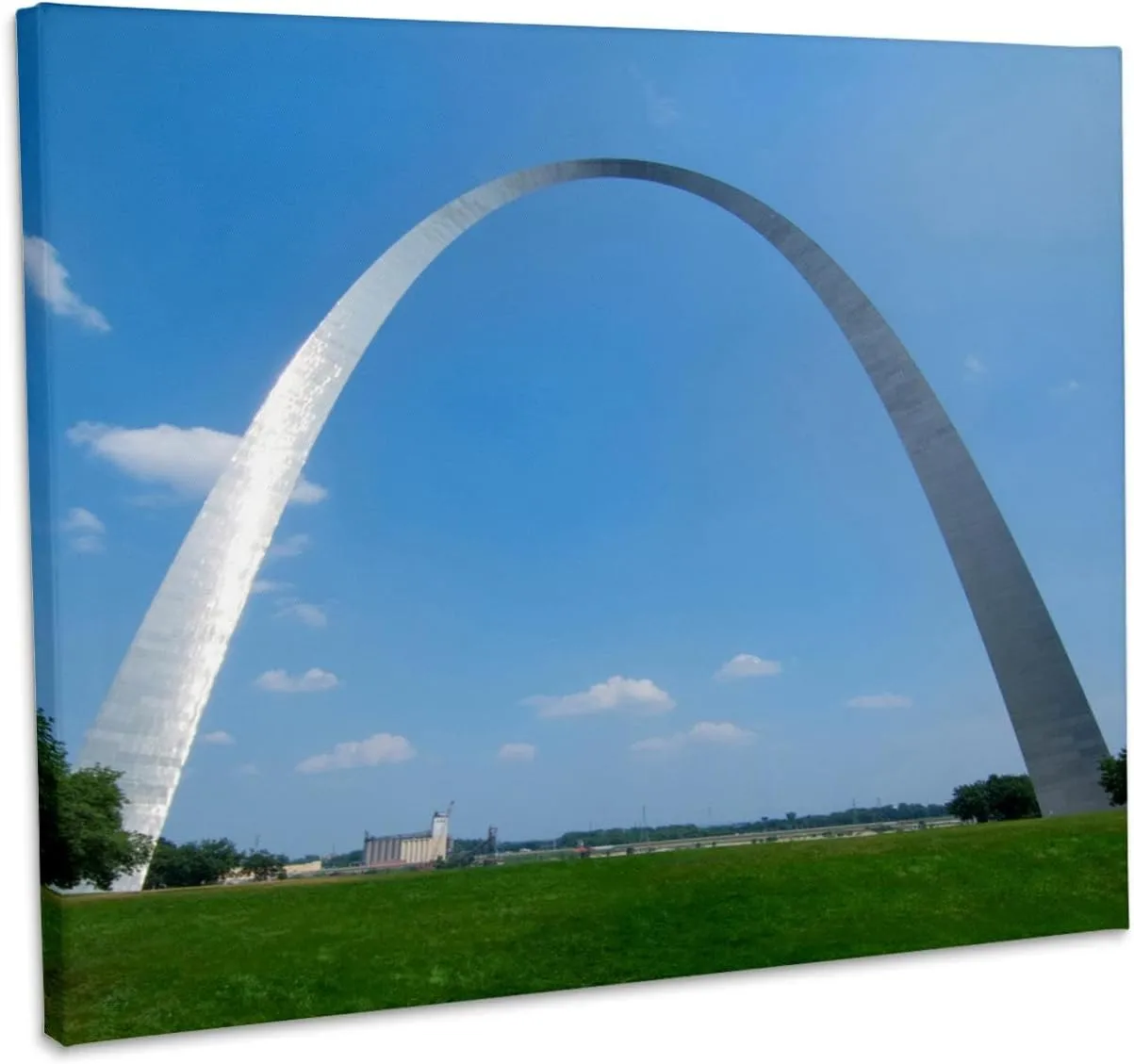 3dRose, St Louis, Missouri, The Gateway Arch, Museum Grade Canvas Wrap 10x8