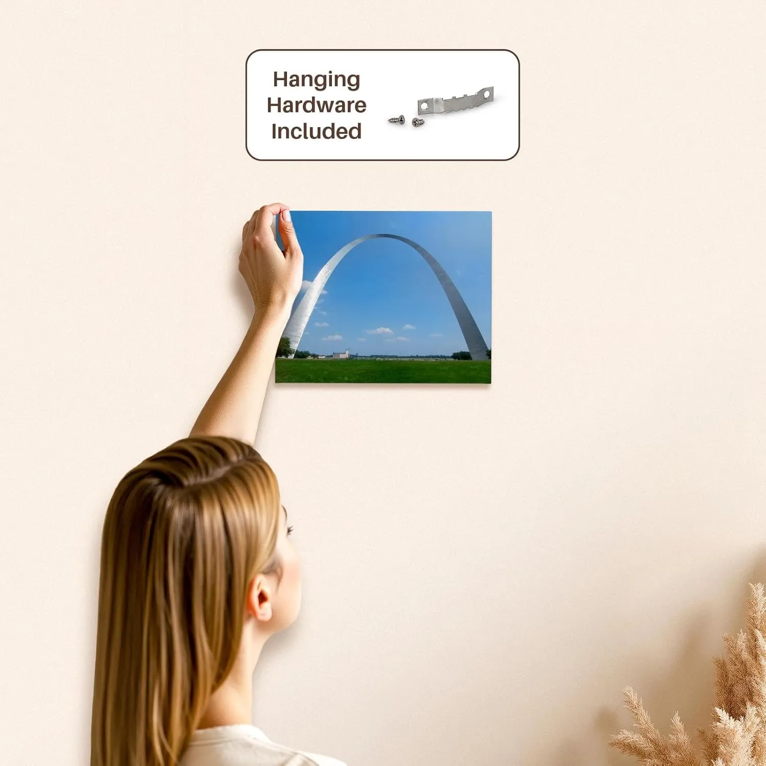 3dRose, St Louis, Missouri, The Gateway Arch, Museum Grade Canvas Wrap 10x8