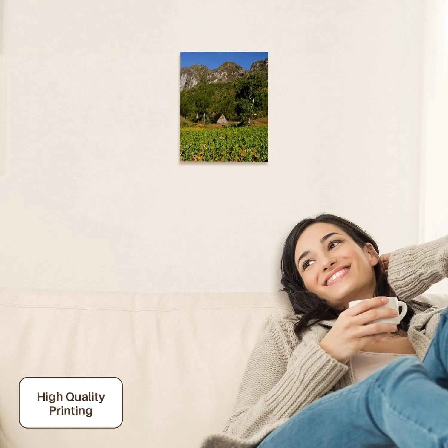 3dRose, Tobacco Field and Shed, Vinales Valley, Cuba, Caribbean, Museum Grade Canvas Wrap 8x10