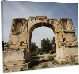 3dRose, Tunisia, Ancient Architecture, Arch Alexander Severus-AF47 WBI0697 - Walter Bibikow, Museum Grade Canvas Wrap 10x8