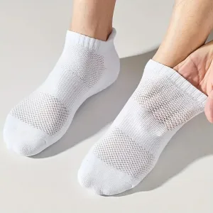 5-Pairs: Unisex Breathable Sports Ankle Socks