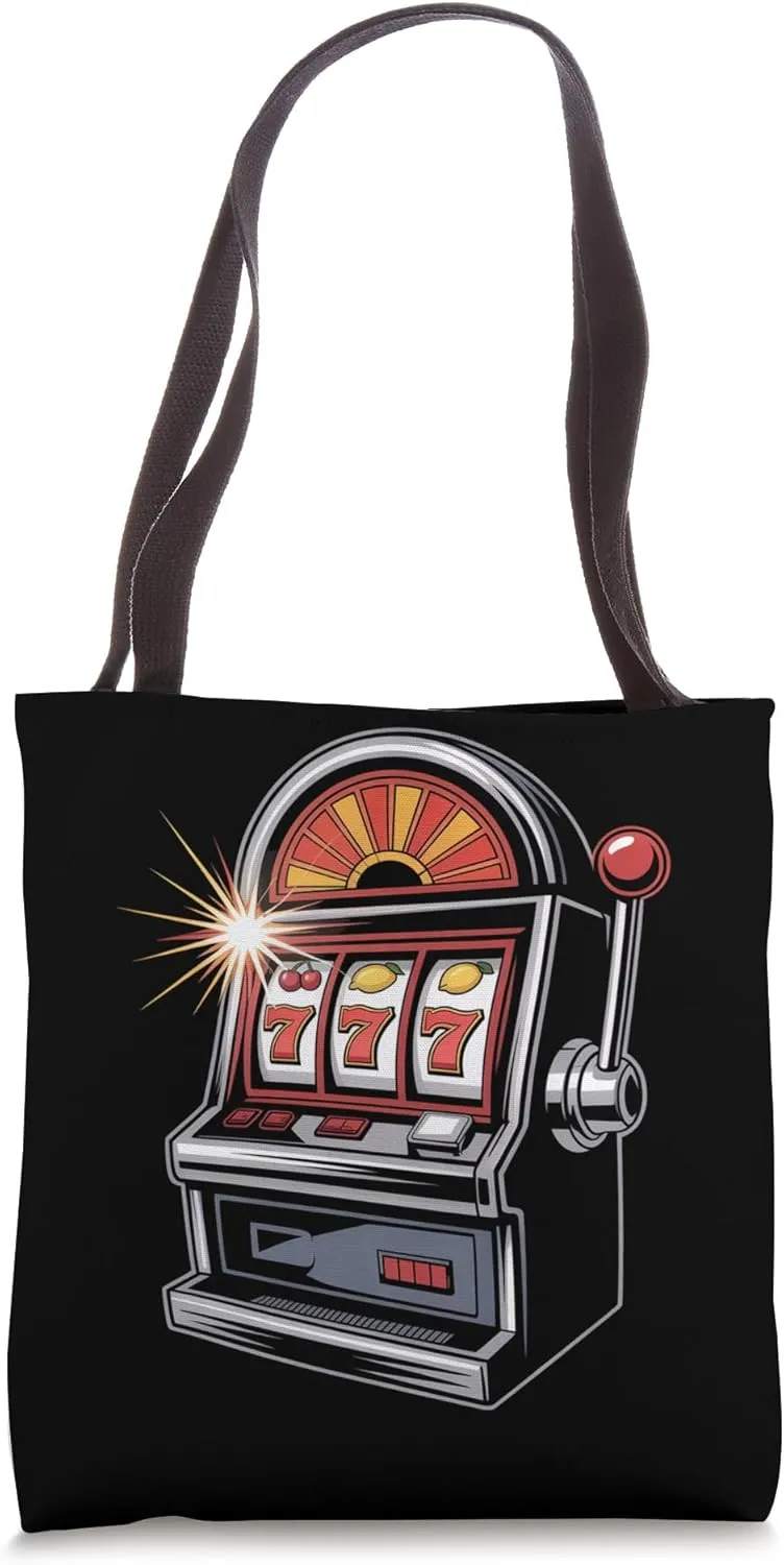 777 Slot Machine Jackpot Luck Design Tote Bag