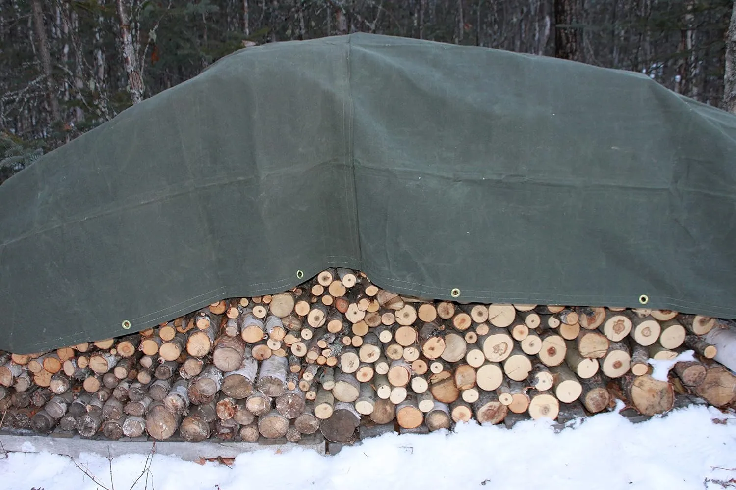 7x9 Green Heavy Duty Canvas Tarp DRY TOP (7’x9’)