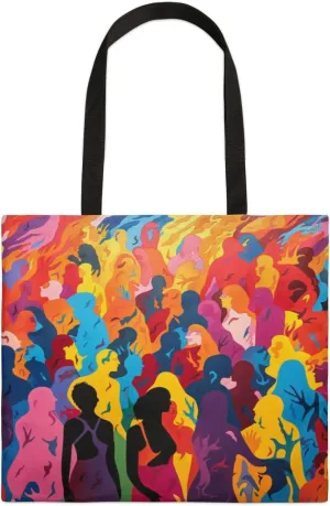 Abstract Ancient Prose Canvas Tote Bag for Women Men Stylish Tote Handbag Shoulder Bag Reusable Grocery Bag