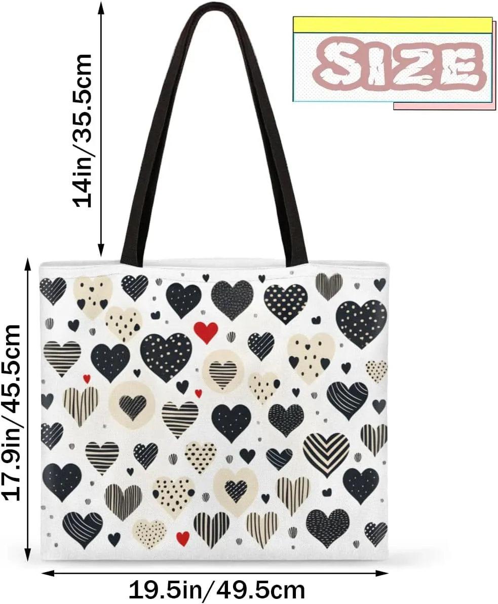 Abstract Ancient Prose Canvas Tote Bag for Women Men Stylish Tote Handbag Shoulder Bag Reusable Grocery Bag