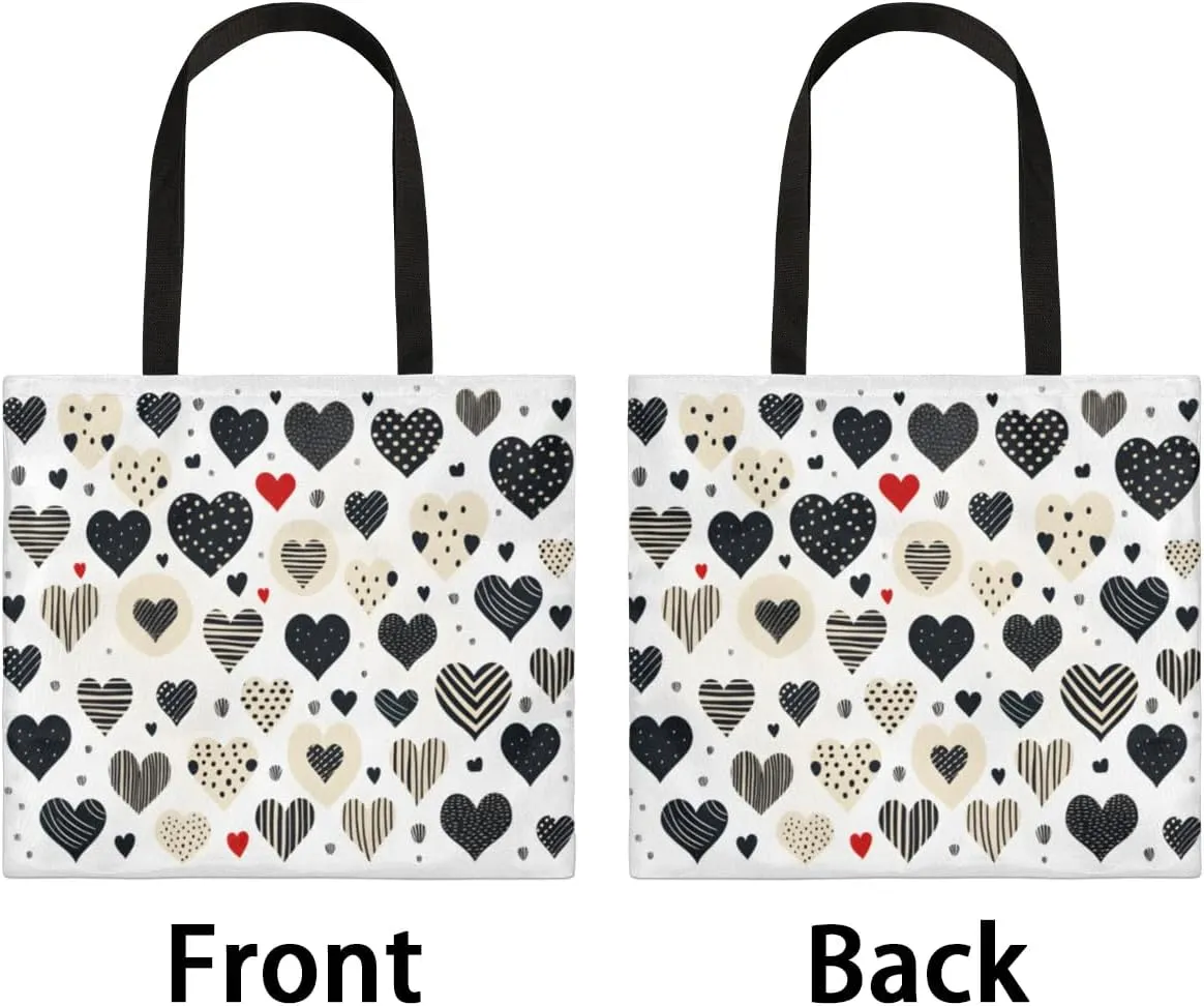 Abstract Ancient Prose Canvas Tote Bag for Women Men Stylish Tote Handbag Shoulder Bag Reusable Grocery Bag