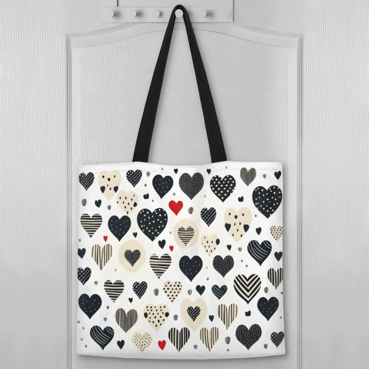 Abstract Ancient Prose Canvas Tote Bag for Women Men Stylish Tote Handbag Shoulder Bag Reusable Grocery Bag