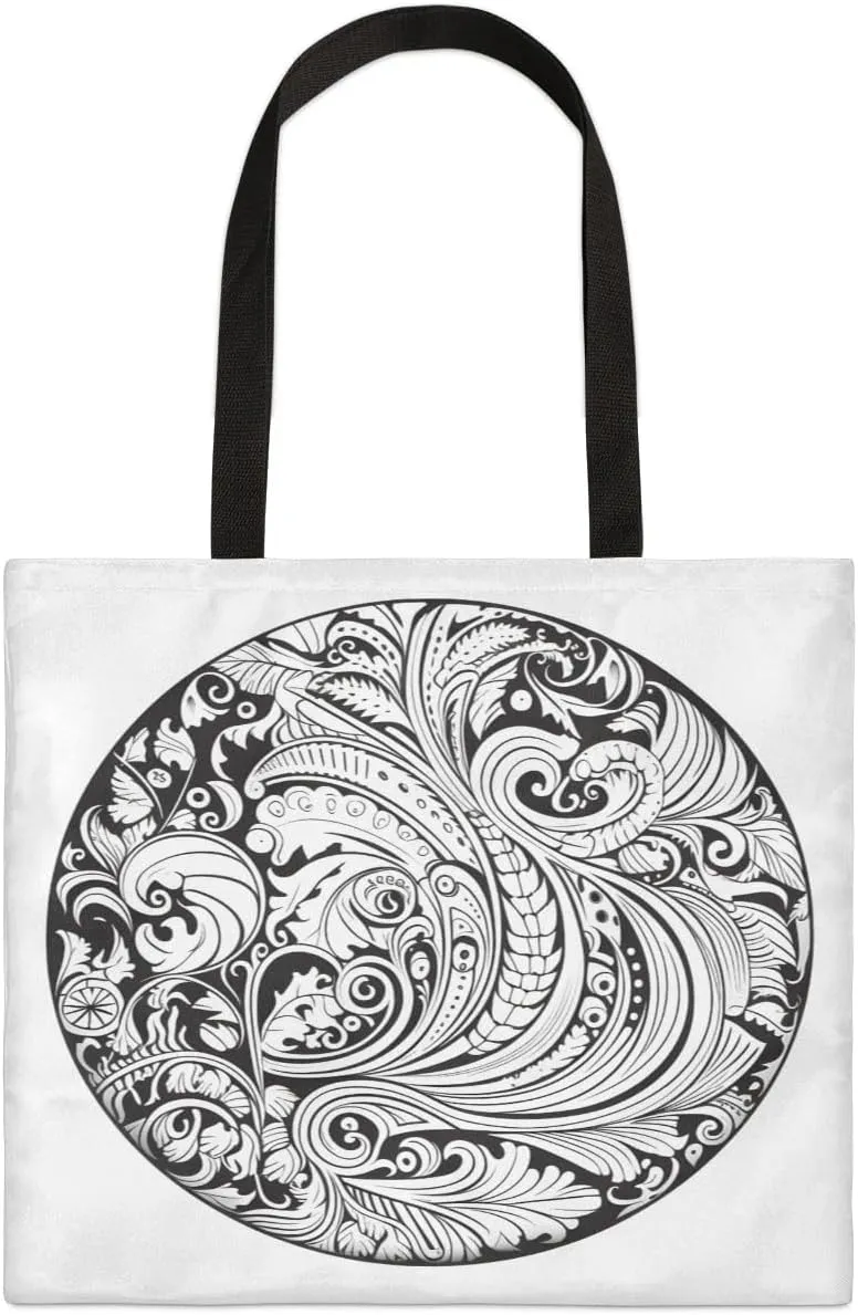Abstract Rainbow Canvas Tote Bag for Women Men Stylish Tote Handbag Shoulder Bag Reusable Grocery Bag