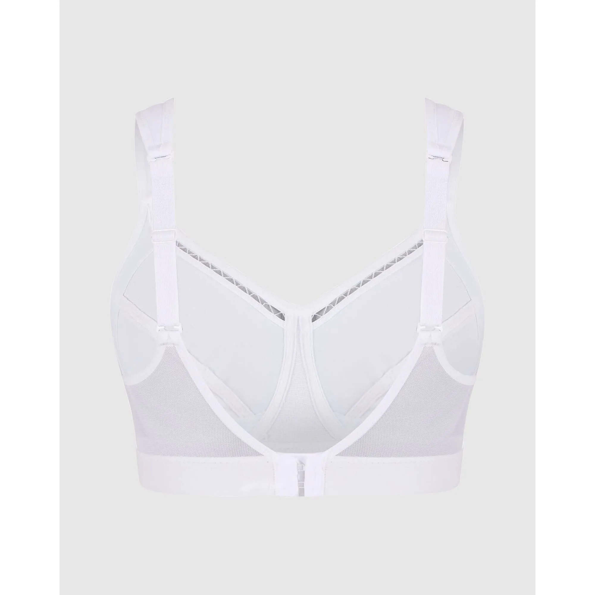 Active Classic Support Wirefree Sports Bra-White