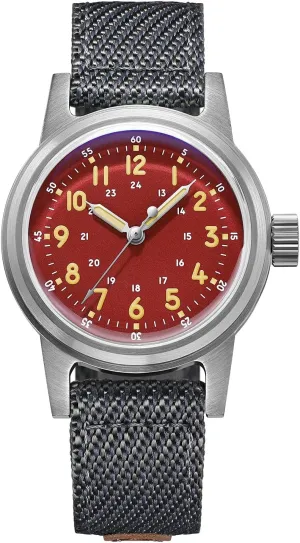 ADDIESDIVE 36 MM Vintage Automatic Watch 200 M Waterproof Military Watches for Men and Women Nylon/Leather Strap Outdoor Sport Watch