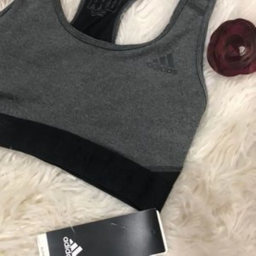 Adidas Women's Don't Rest Charcoal Sports Bra XXS