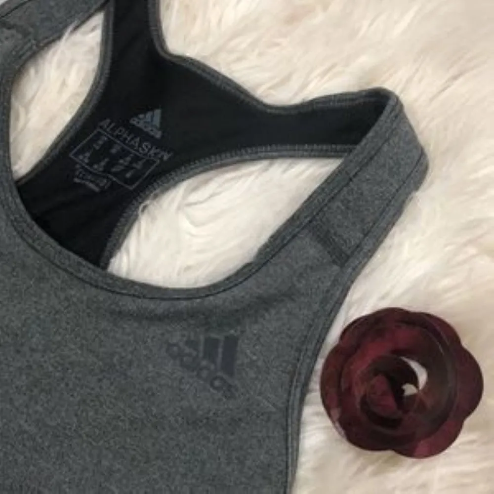 Adidas Women's Don't Rest Charcoal Sports Bra XXS