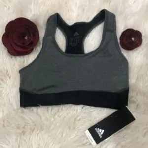 Adidas Women's Don't Rest Charcoal Sports Bra XXS