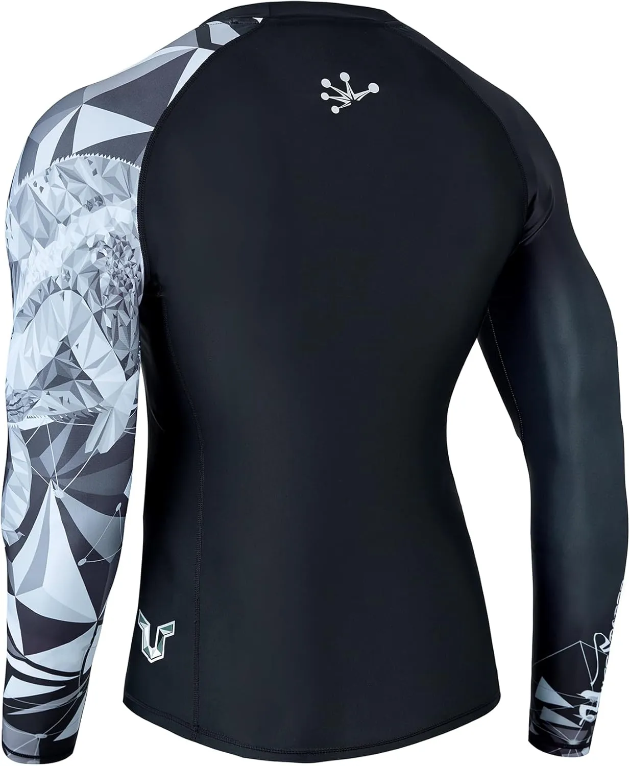 ADOREISM Quick-Dry Men's Long Sleeve Rash Guard UPF 50  Compression Swim Shirt
