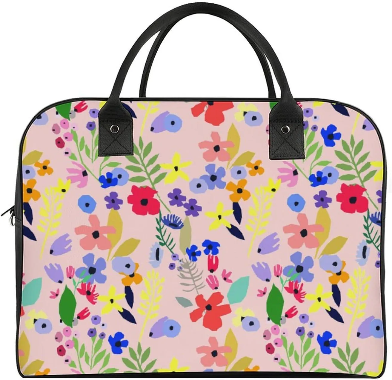 Adults Large Capacity Nylon Berries Patterns Novelty Handbag for Journey 13" X 19" X 8"