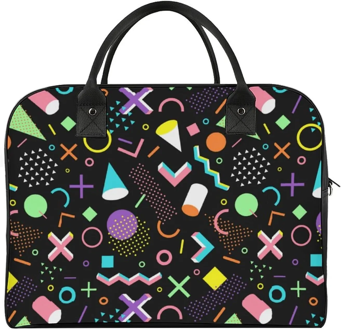 Adults Shoulder Nylon Sweet Floral Elegant Handbag for Traveling 13" X 19" X 8"