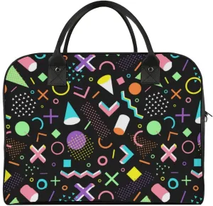 Adults Shoulder Nylon Sweet Floral Elegant Handbag for Traveling 13" X 19" X 8"