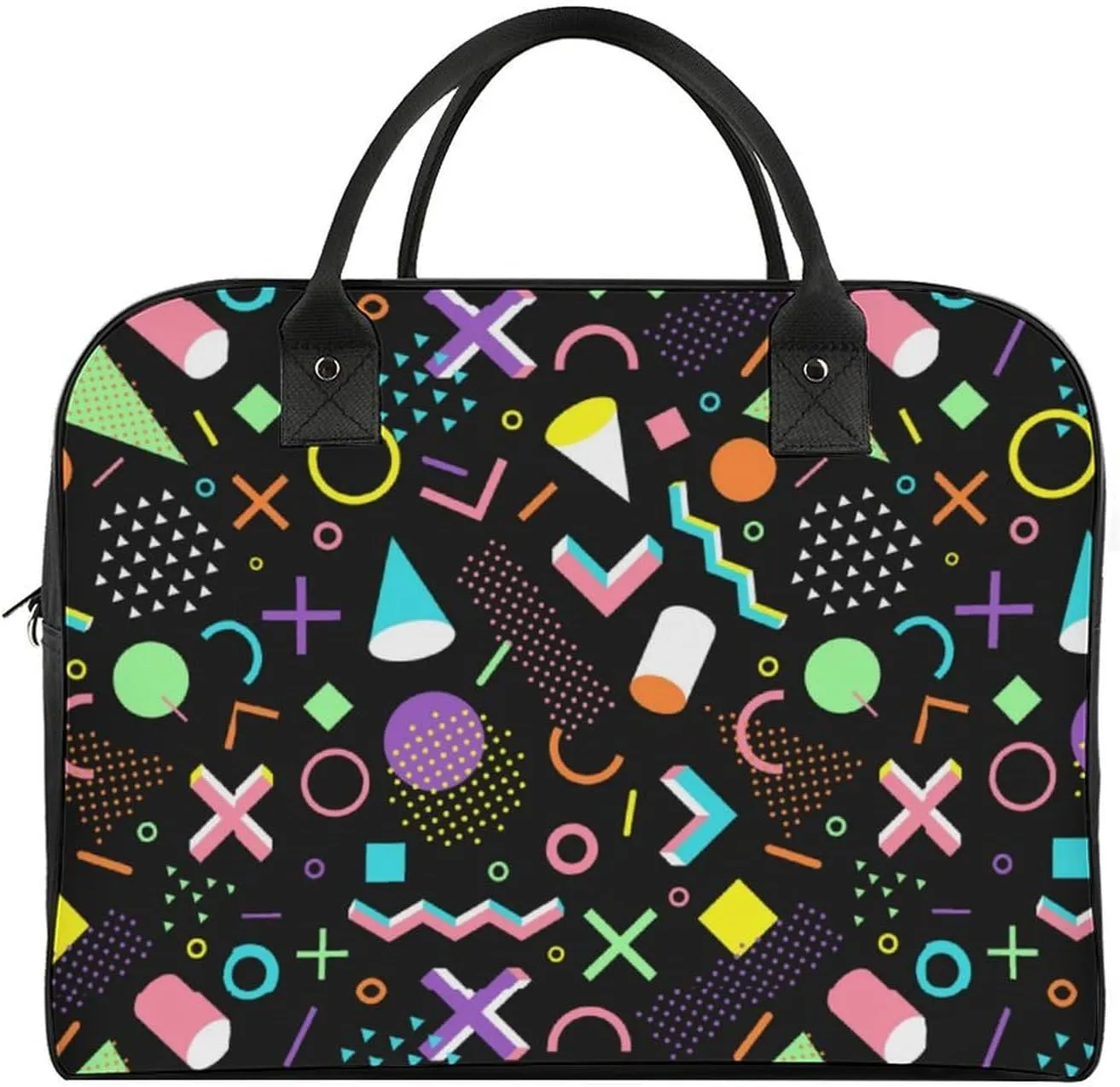 Adults Shoulder Nylon Sweet Floral Elegant Handbag for Traveling 13" X 19" X 8"