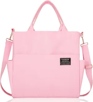 Afashor Women's Canvas Tote Bag Fashion Crossbody Handbag Large Capacity Travel Satchel