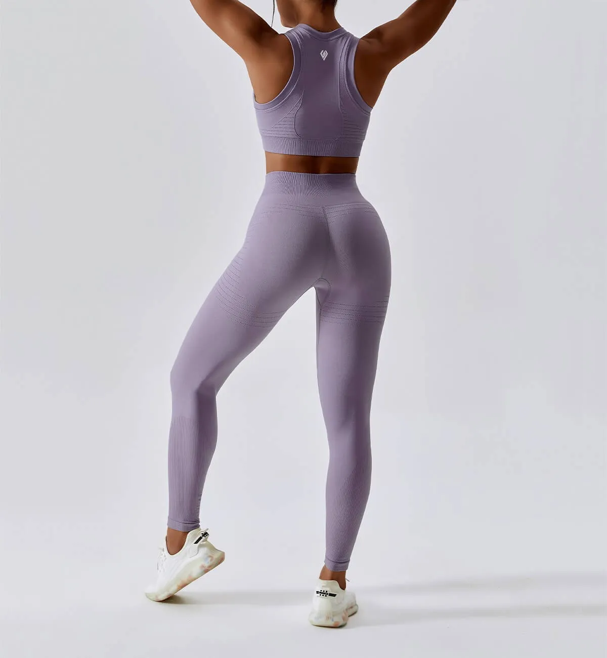 Air Flow Seamless Training Leggings-Lavender