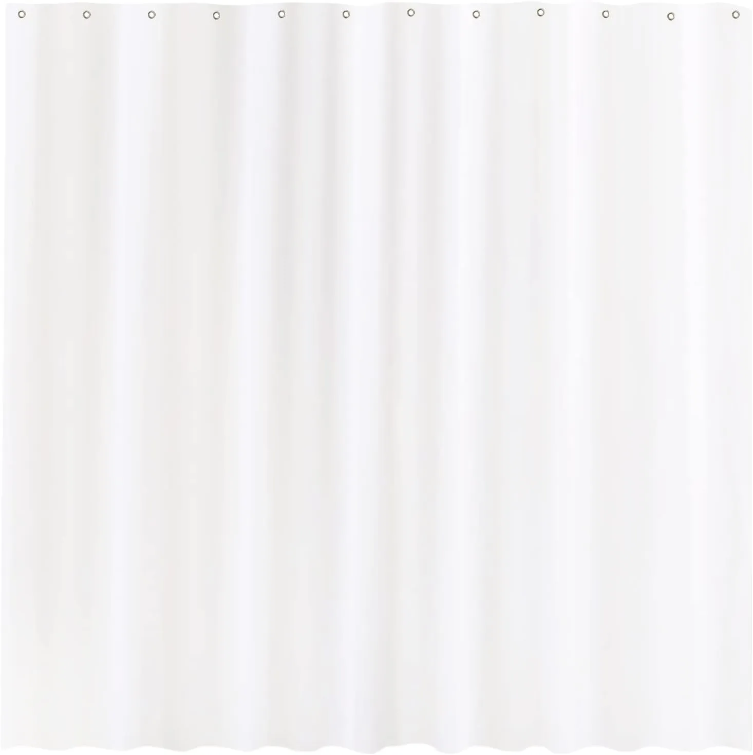 Allenjoy White Shower Curtain Bathroom Decoration Washable Polyester Fabric 72" x 72" (Hooks Not Included)