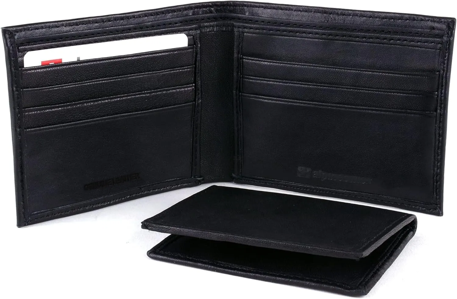 Alpine Swiss Mens Passcase Bifold Wallet Genuine Leather Comes in Gift Bag