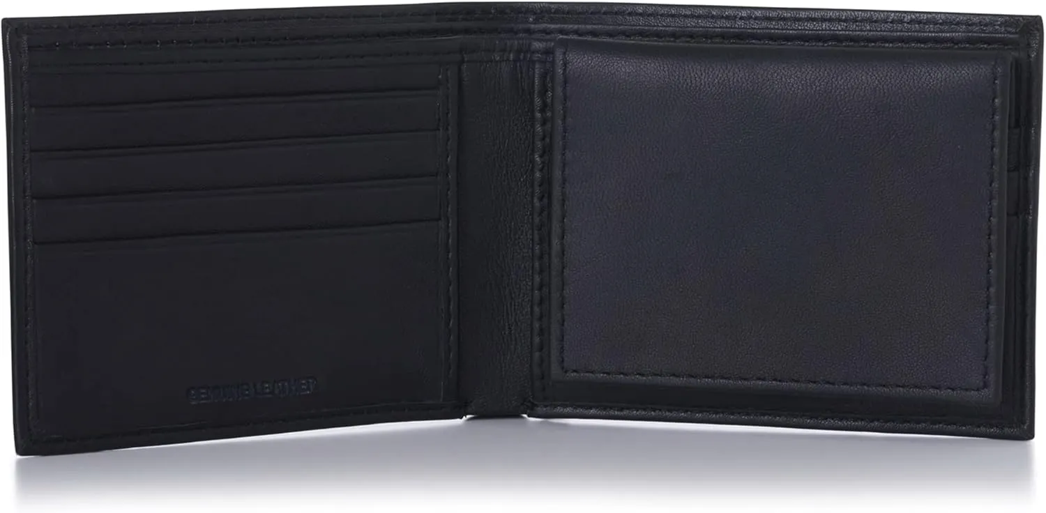 Alpine Swiss Mens Passcase Bifold Wallet Genuine Leather Comes in Gift Bag