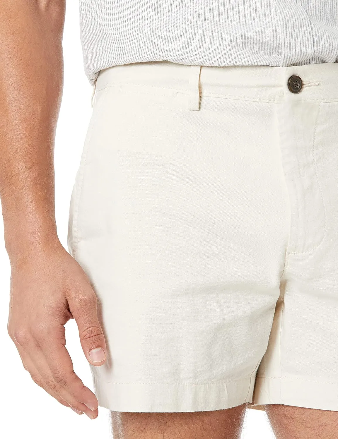 Amazon Essentials Men's Slim-Fit 5" Lightweight Comfort Stretch Oxford Short (Previously Goodthreads)