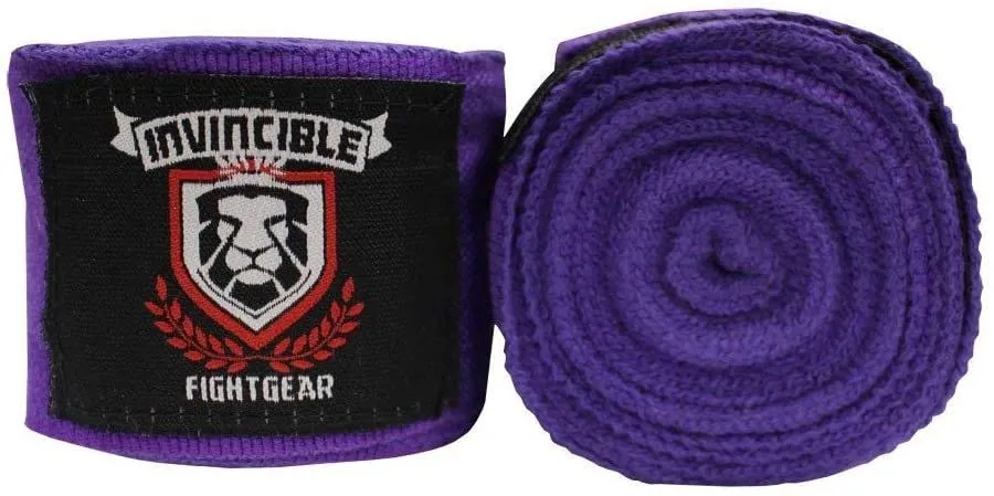 Amber Fight Gear Invincible Hand Wraps, Semi-Elastic Boxing Wraps with Thick Double-Cut Stretch for Ultimate Protection, Ideal for Boxing, MMA