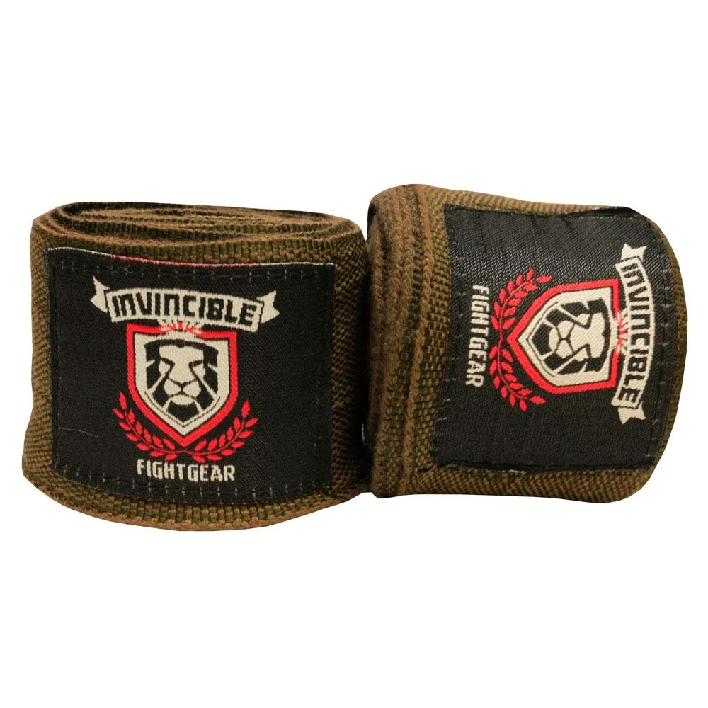 Amber Fight Gear Invincible Hand Wraps, Semi-Elastic Boxing Wraps with Thick Double-Cut Stretch for Ultimate Protection, Ideal for Boxing, MMA