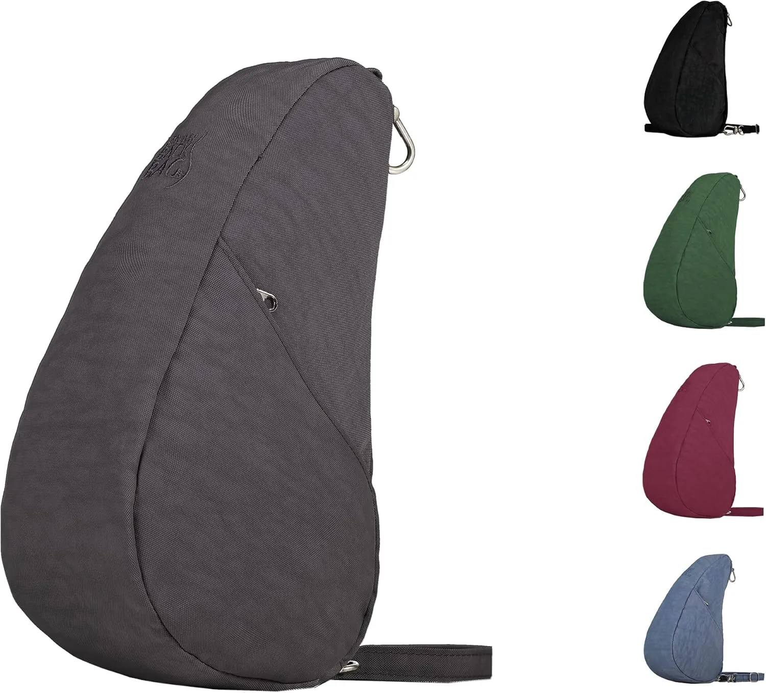 AmeriBag 10" Nylon Crossbody Sling Baglett (Stormy Grey)