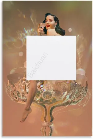 American Artist Dita Von Teese Art Poster 1 Canvas Painting Wall Art Poster for Bedroom Living Room Decor 24x36inch(60x90cm)