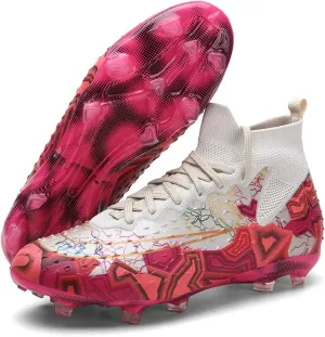 American Football Cleats,Lightweight High-Top,Adult Soccer Cleats,Breathable,Mens Football Cleats,Athletic for Indoor and Outdoor Sports Unisex