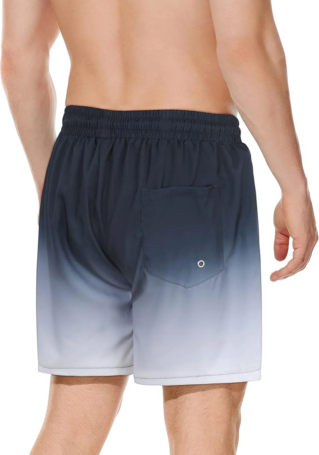 American Trends Men's Swim Trunks Board Shorts Quick Dry Mens Swimming Trunks with Compression Liner
