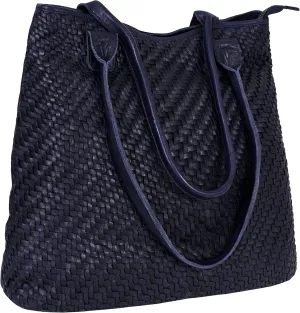 ANTONIO VALERIA Alice Braided Washed Leather HandBag for Women
