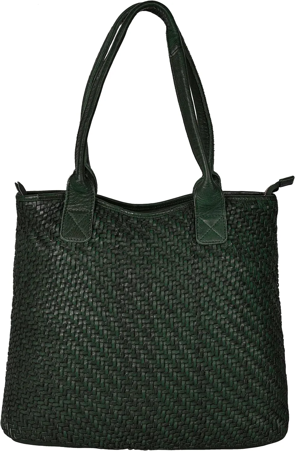 ANTONIO VALERIA Alice Braided Washed Leather HandBag for Women